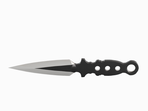 Throwing Knife 01 3D Model