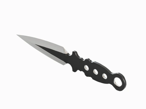 Throwing Knife 01 3D Model