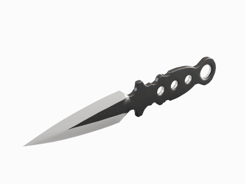 Throwing Knife 01 3D Model