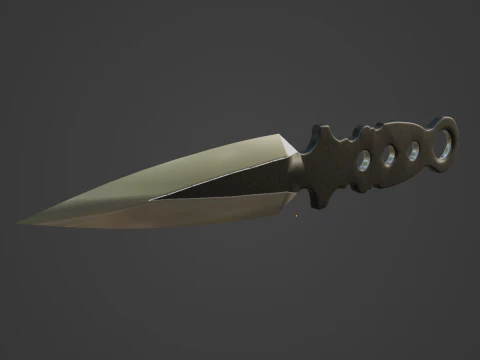Throwing Knife 01 3D Model
