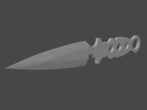 Throwing Knife 01 3D Model