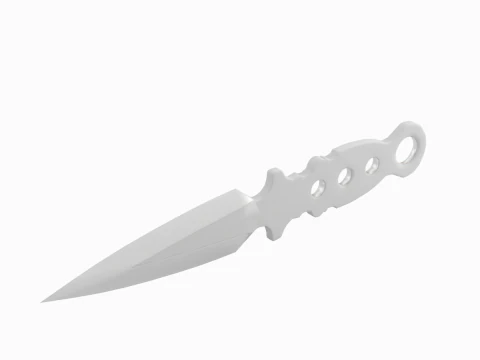 Метальний ніж 02 3D Модель