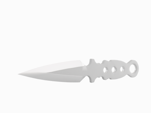 Throwing Knife 02 3D 모델