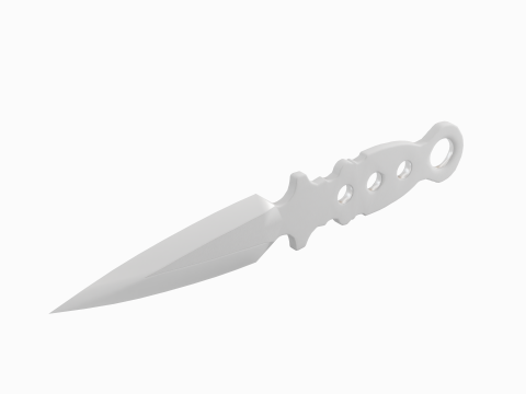 Throwing Knife 02 3D 모델