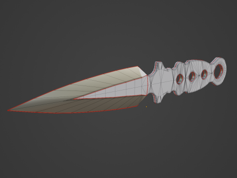 Throwing Knife 02 3D 모델