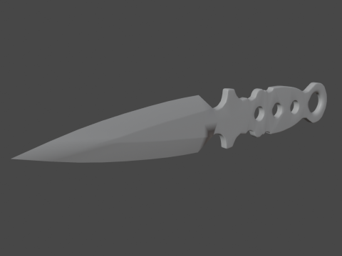Throwing Knife 02 3D 모델