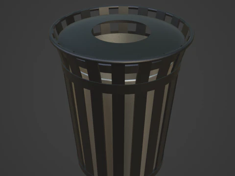 Trash Box 01 3D Model