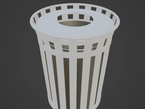 Trash Box 02 3D Model