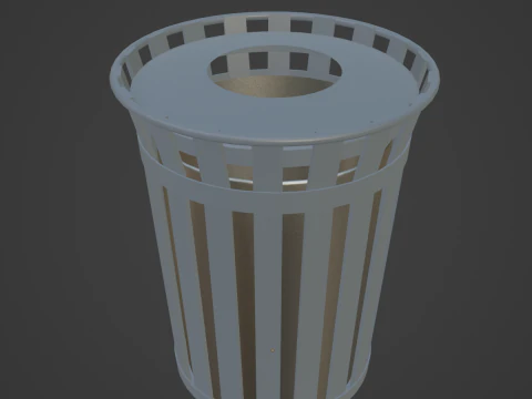 Trash Box 03 3D Model