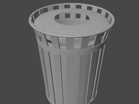 Trash Box 03 3D Model