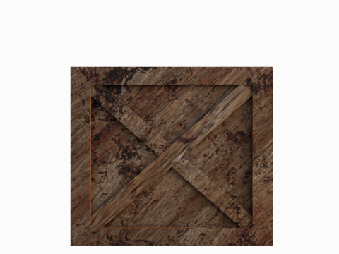 Wooden Box Crate 02 3D 모델