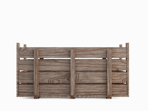 Wooden Crate 01 3D Model