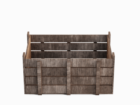 Wooden Crate 02 3Dモデル