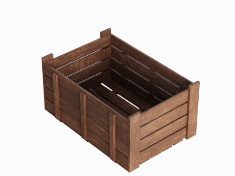 Wooden Crate 03 Modelo 3D