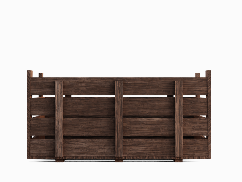 Wooden Crate 03 3D Model