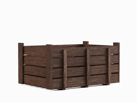 Wooden Crate 03 3D Model