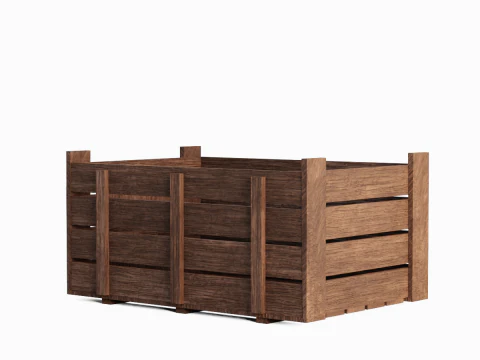 Wooden Crate 03 3D Model