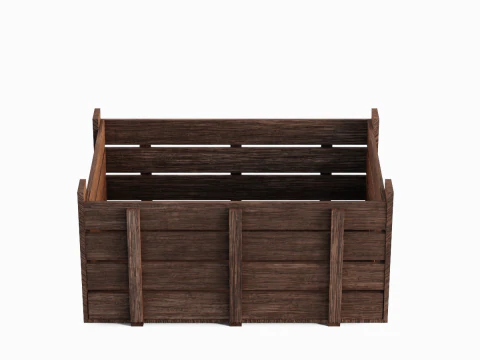 Wooden Crate 03 3D Model