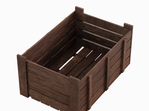 Wooden Crate 03 3D Model
