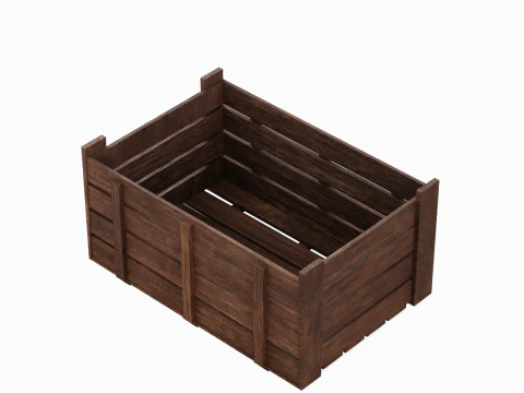 Wooden Crate 03 3D Model