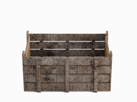 Wooden Crate 04 3Dモデル