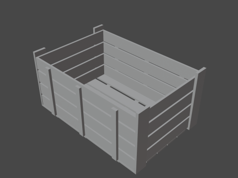 Wooden Crate 04 3Dモデル