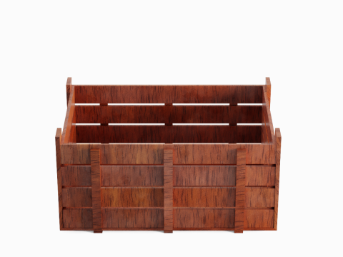 Wooden Crate 05 3D Model