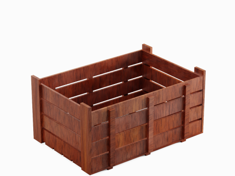 Wooden Crate 05 3D Model