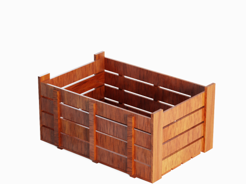 Wooden Crate 05 3D Model