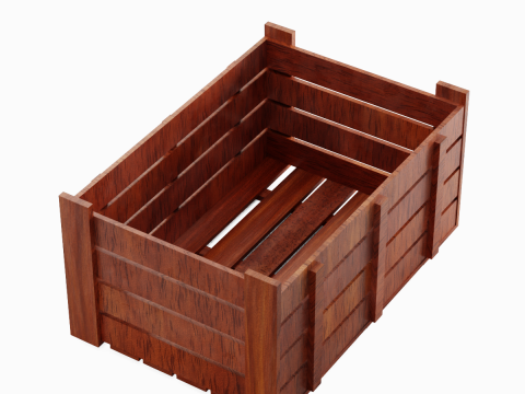 Wooden Crate 05 3D Model