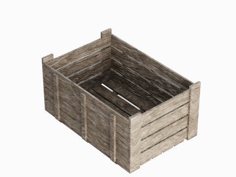 Wooden Crate 06 3D मॉडल