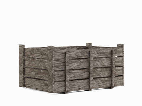Wooden Crate 06 3D मॉडल