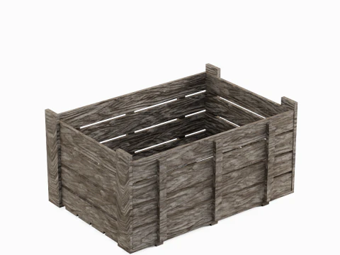 Wooden Crate 06 3D Model