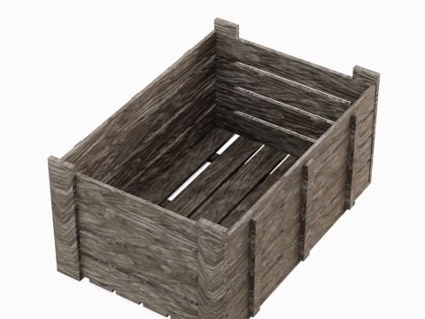 Wooden Crate 06 3D मॉडल