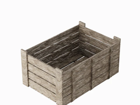 Wooden Crate 06 3D Model