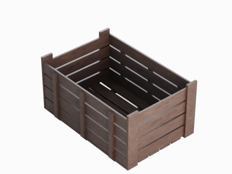 Wooden Crate 07 3D मॉडल