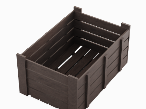 Wooden Crate 07 3D 모델