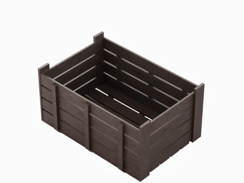 Wooden Crate 07 3D Model