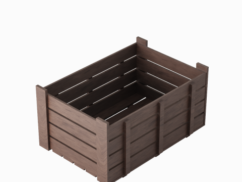 Wooden Crate 07 3D 모델