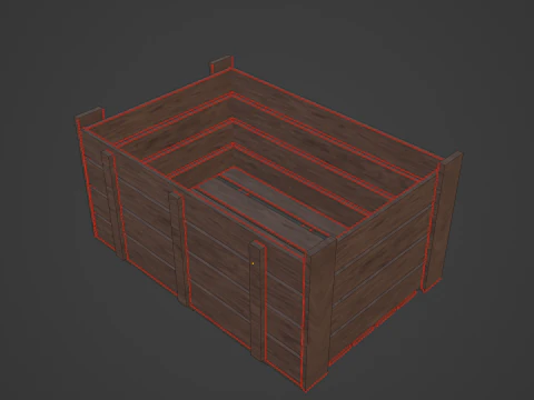 Wooden Crate 07 3D Model