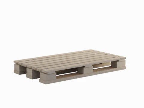 Wooden Pallet 01 3D Model