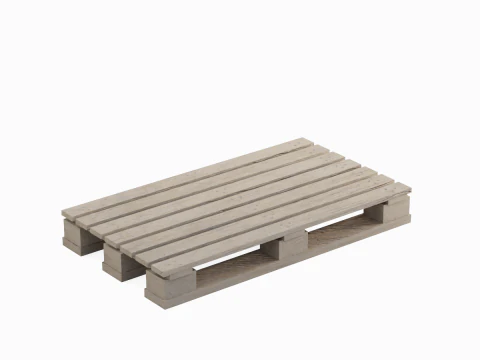 Wooden Pallet 01 3D Model