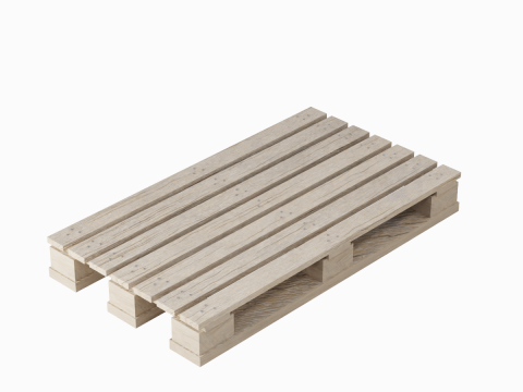 Wooden Pallet 01 3D 模型