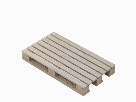 Wooden Pallet 01 3D Model