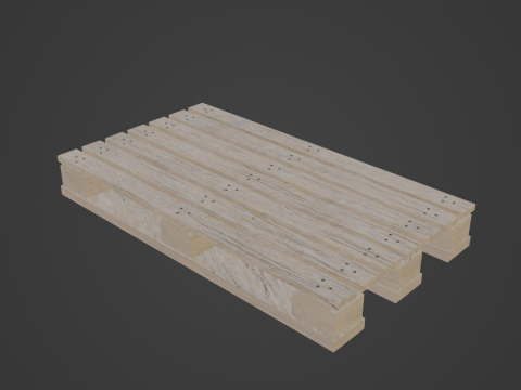 Wooden Pallet 01 3D 模型