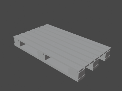 Wooden Pallet 01 3D 模型