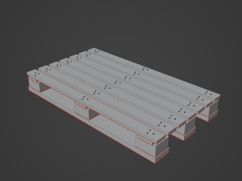 Wooden Pallet 01 3D 模型