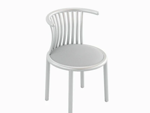 Curved Iron Chair 04 3D Model