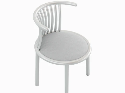 Curved Iron Chair 04 3D Model