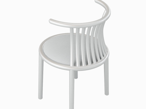 Curved Iron Chair 04 3D 模型
